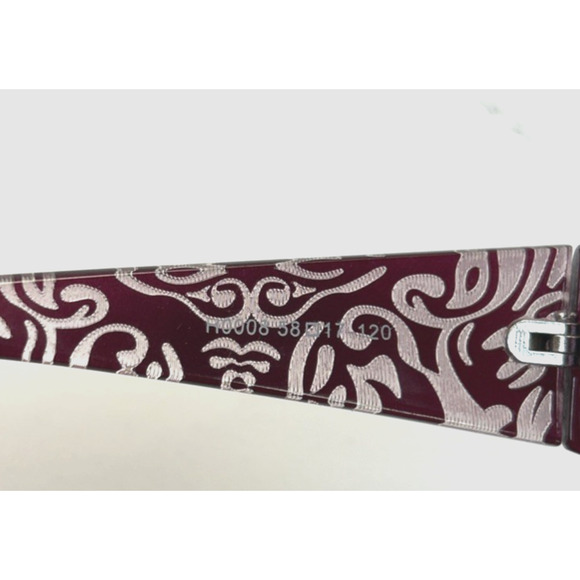 Polarized Women's Dark Burgundy w/ SilverRhinestones H0008 FRAMES ONLY - Picture 12 of 12